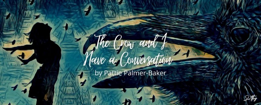 The Crow and I Have a Conversation by Pattie Palmer-Baker